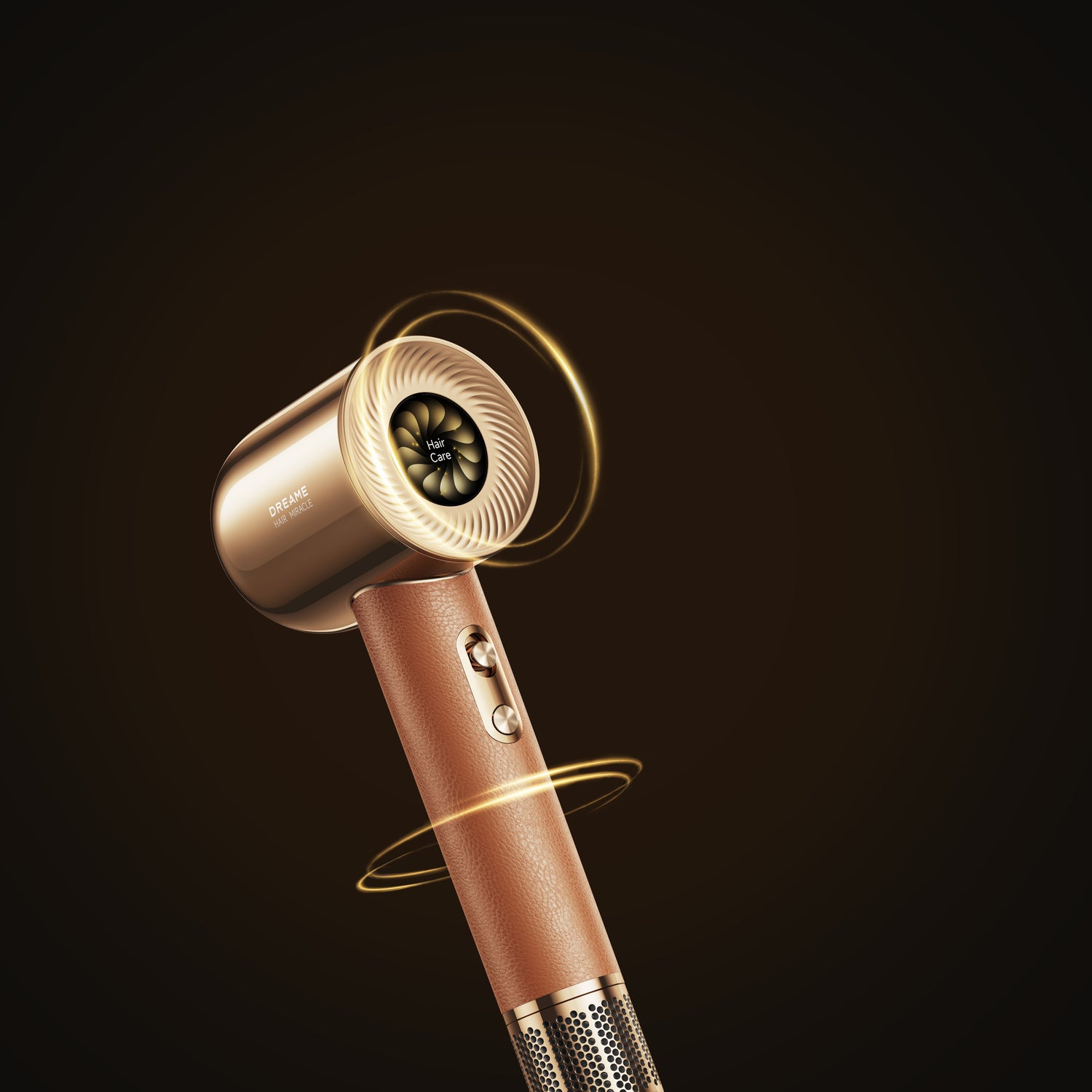 Dreame Hair Glory hair dryer in gold design