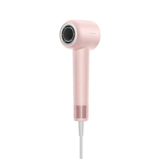 Side view of Dreame Gleam pink hair dryer