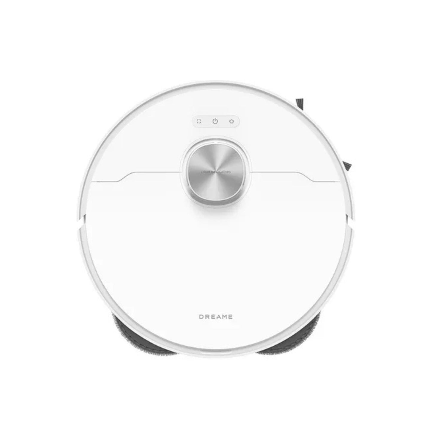 Top view of Dreame robot vacuum with laser navigation sensor