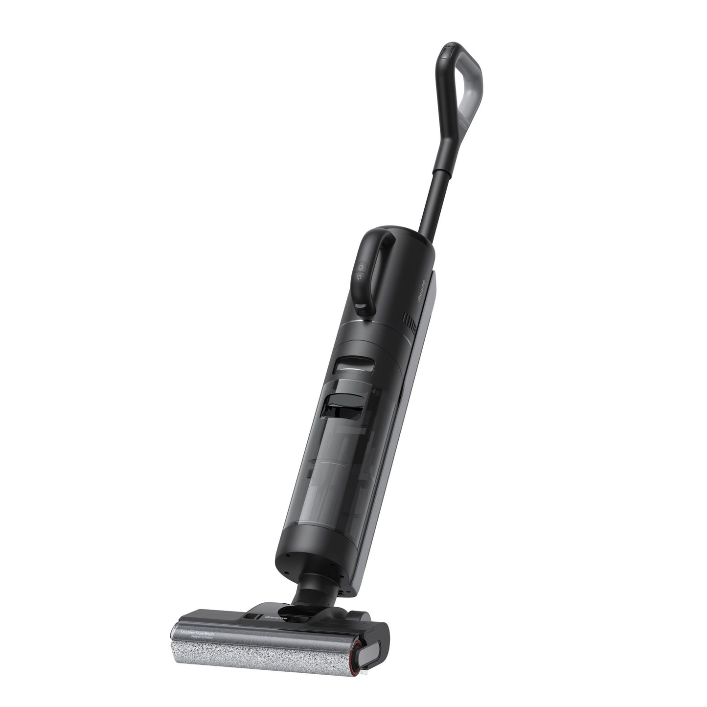 Dreame wet and dry vacuum angled view with full-size roller head