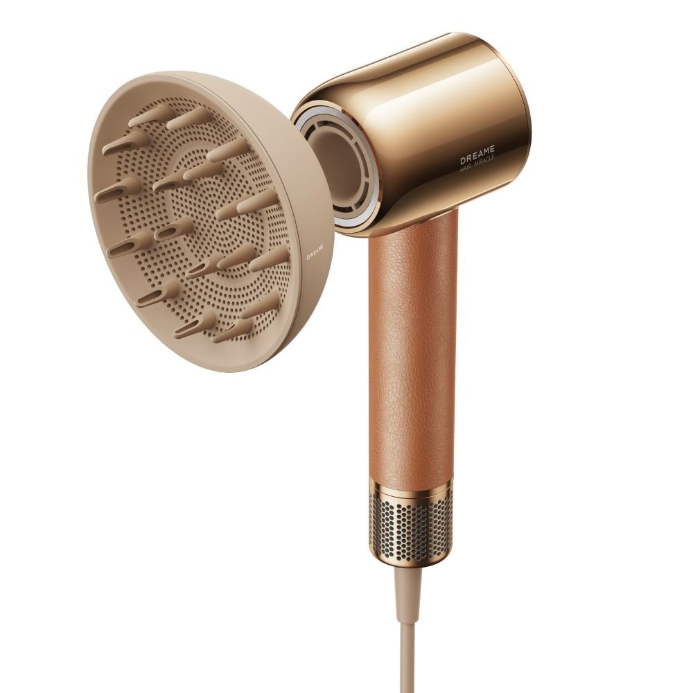 Dreame Hair Miracle hair dryer with large diffuser attachment for curly and voluminous hair styling