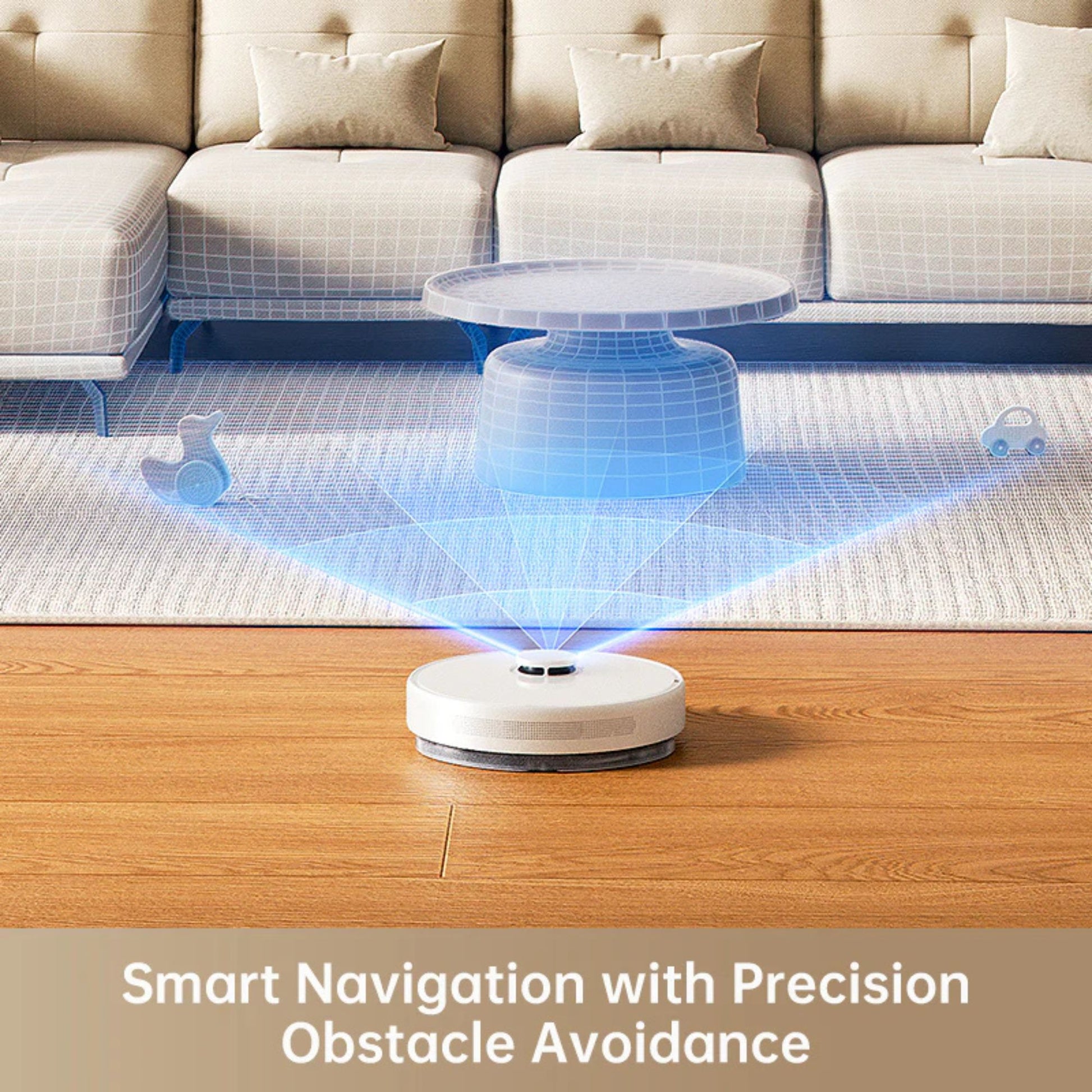 Dreame robot vacuum with smart navigation and obstacle detection