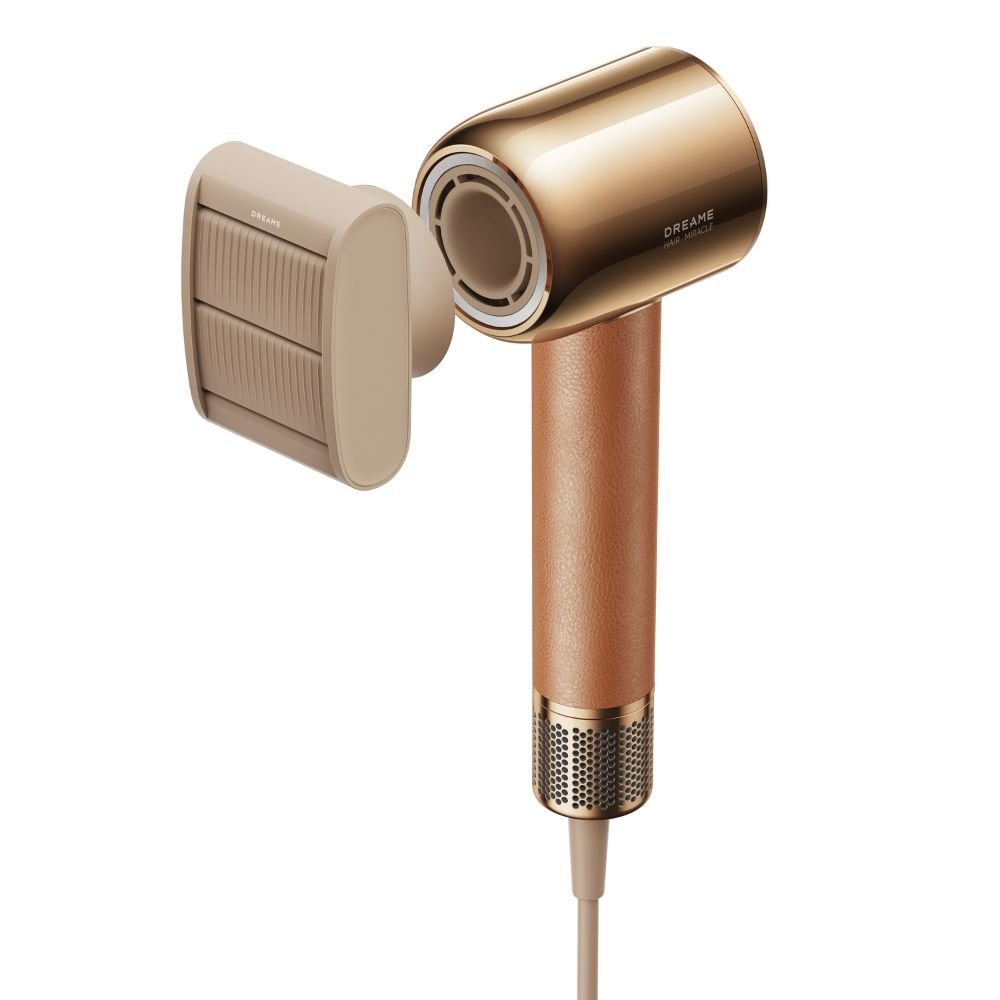 Dreame Hair Miracle hair dryer with a magnetic air inlet filter attachment