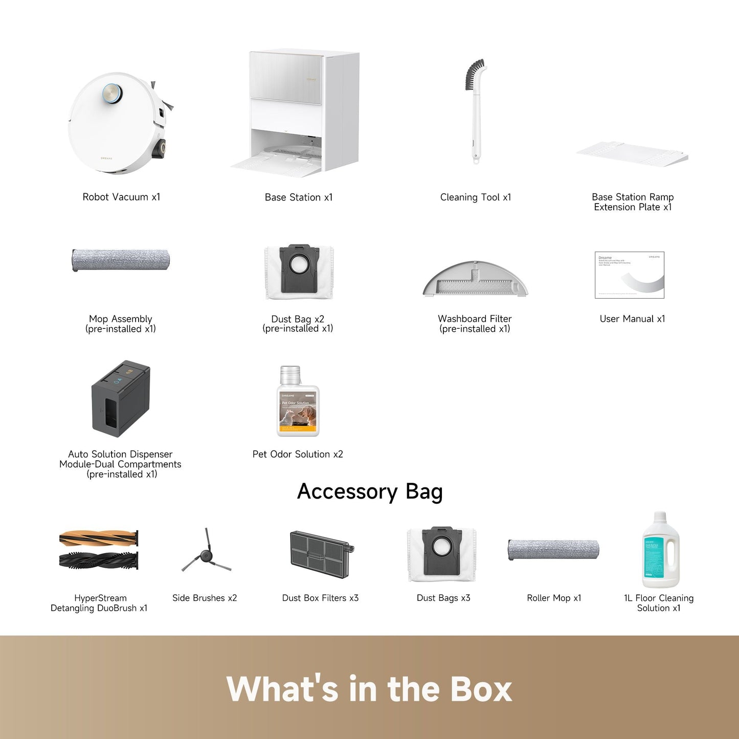 Dreame Aqua 10 Ultra Roller Complete (White) - Dreame Africa