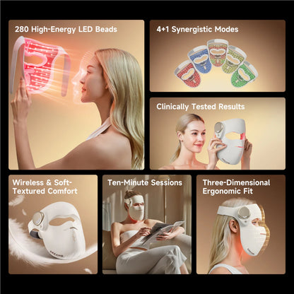 Dreame Chrona LED Light Therapy Face Mask 280 LEDs 5 Modes USB-C