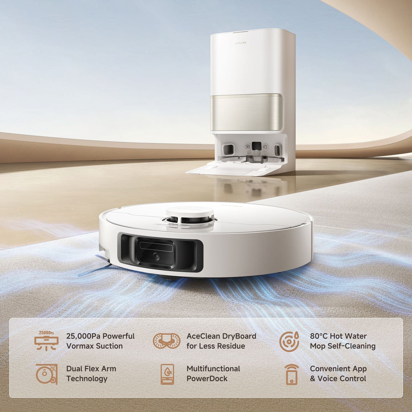 Dreame L50 Ultra CE Robot Vacuum (White) - Dreame Africa