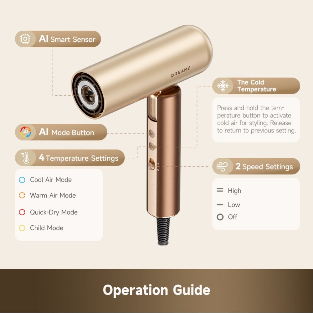 Dreame Pocket Aura Hair Dryer - Dreame Africa